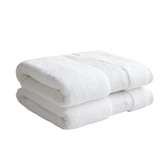 Jalox Luxury Bath Towel - 700GSM Extra Thick Egyptian Cotton - Highly Absorbent & Quick Dry Spa Towel - 30 x 60 Inches - White
